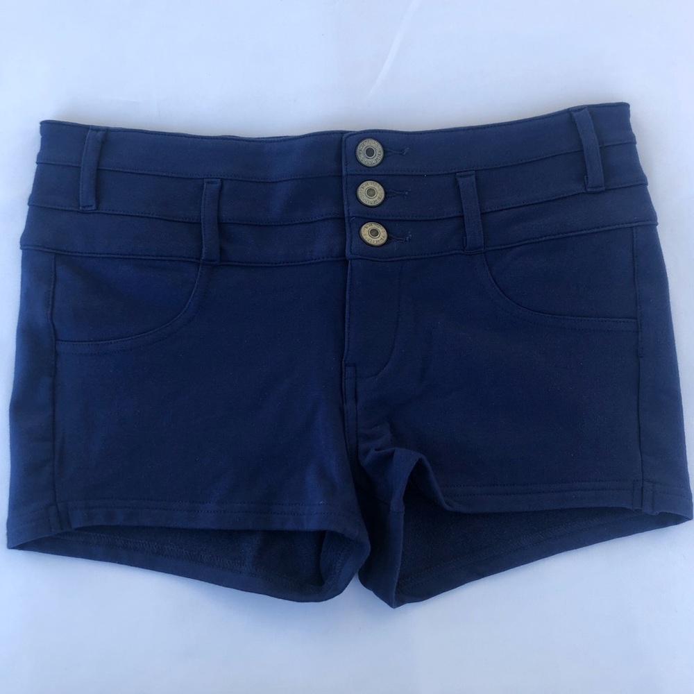 Wet Seal Blue Asphalt Shorts